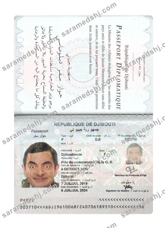 Djibouti passport